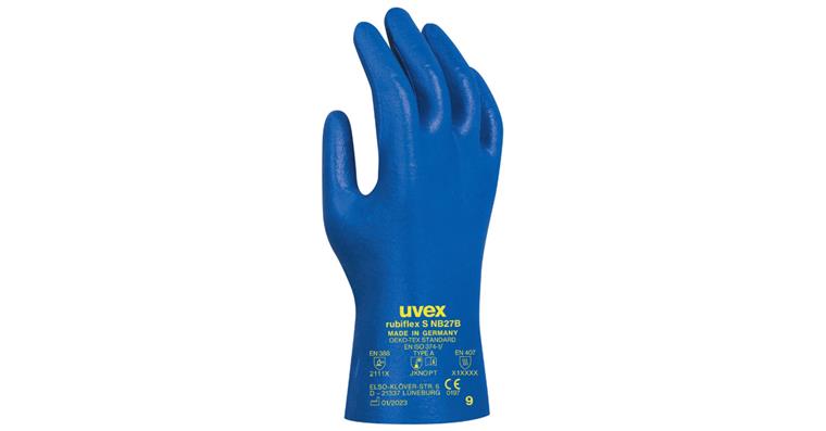 Chemical protective glove Rubiflex S NB27B PU=10 pairs size 11