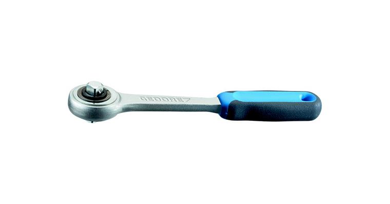 GEDORE ratchet 1/4 inch DIN 3122 127 mm with push-through square