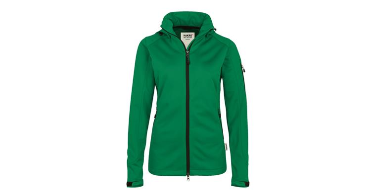 Ladies' softshell jacket Alberta, 1/1 sleeve, kelly green, size M