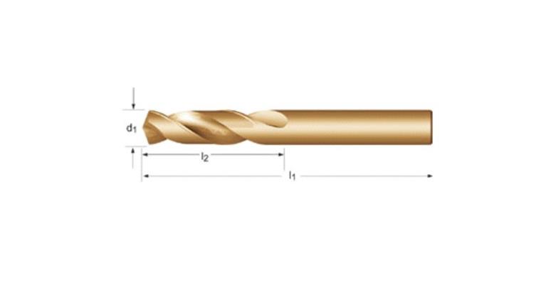 Twist dr bit DIN 1897 HSS-Co sh D5.4mm