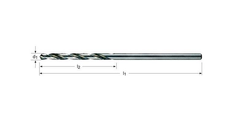 Twist dr bit 118° extra long 1/8 inch