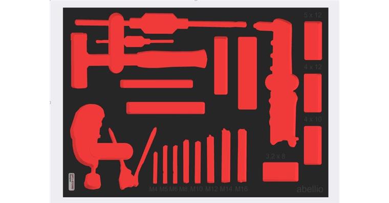 TCS-Einlage Layout OPT-I-Store durch LHT bis 0,3 m² 45 mm