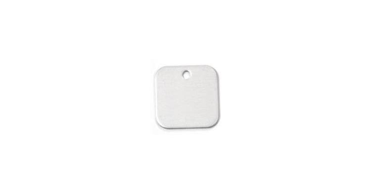 1004784035 Aluminium-Blechmarke Blanko Quadrat 30x30x1 mm