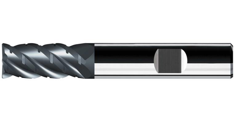 VHM-Schruppfräser MTC m.Spanbrecher TiAlN 45° Normal HB-Schaft Z=4 Ø 6mm