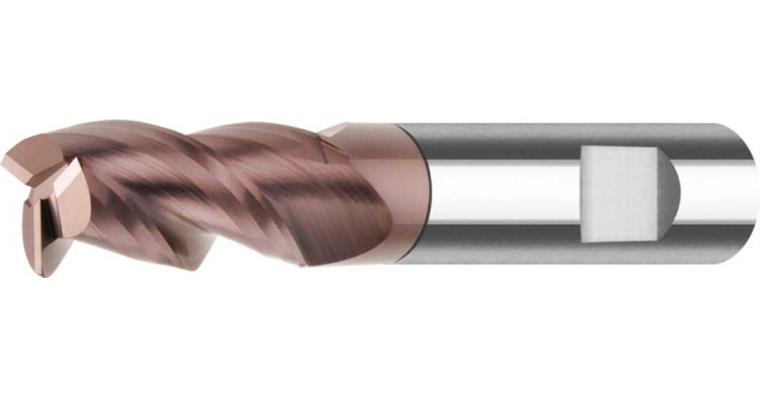 VHM-Schaftfräser lang 41/43/45° DIN 6535 HB VHM-TiAlCN 3 Schneiden Ø 3 mm