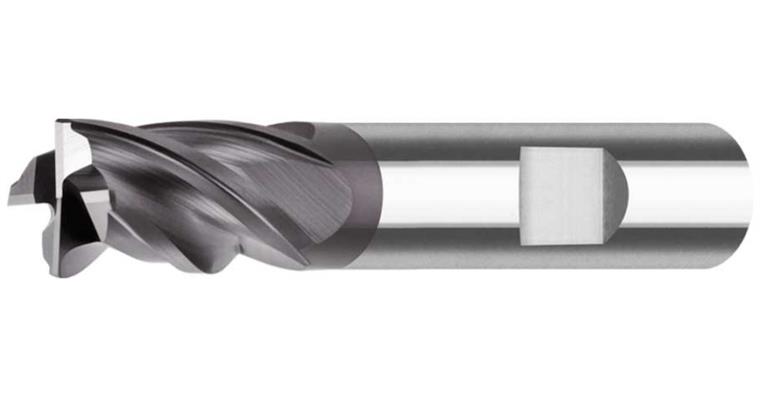 VHM-Schaftfräser extra kurz 35/38° DIN 6535 HB VHM-TiAlN 4 Schneiden Ø 6 mm