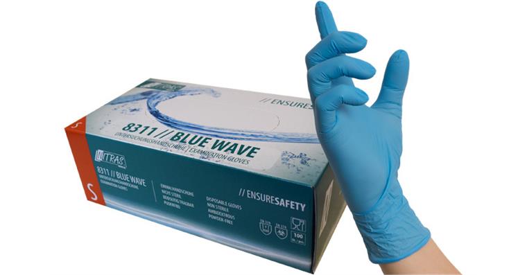 1002678316 Nitril-Einmalhandschuh BlueWave 8311 Box = 100 Stück Gr.L