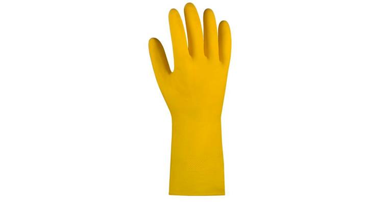 1002680655 Haushaltshandschuh naturlatex, gelb, Gr. M, Pack=10 Paar