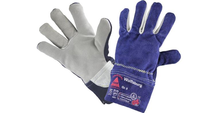 Safety gloves 5-finger full-grain leather Wolfsburg size 9