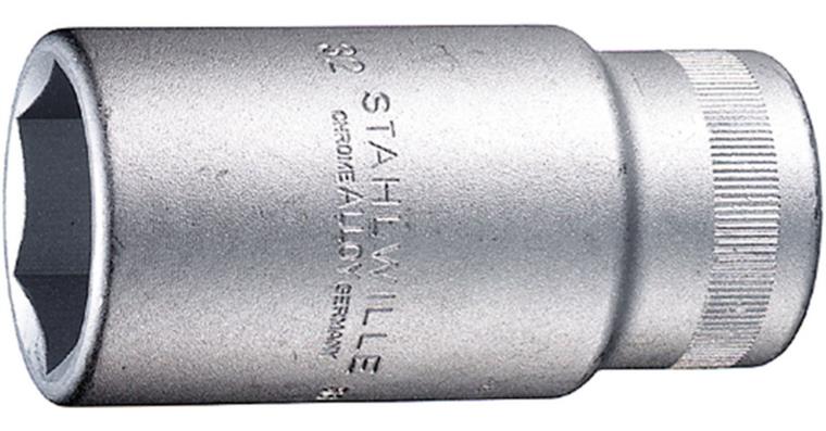 Steckschlüsseleinsatz 34mm 3/4' DIN 3124 lang mit Sechskant