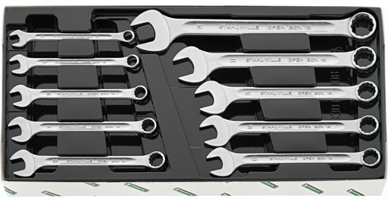 Ringmaulschlüssel-Satz 17-teilig 6-22 mm DIN 3113 A OPEN-BOX