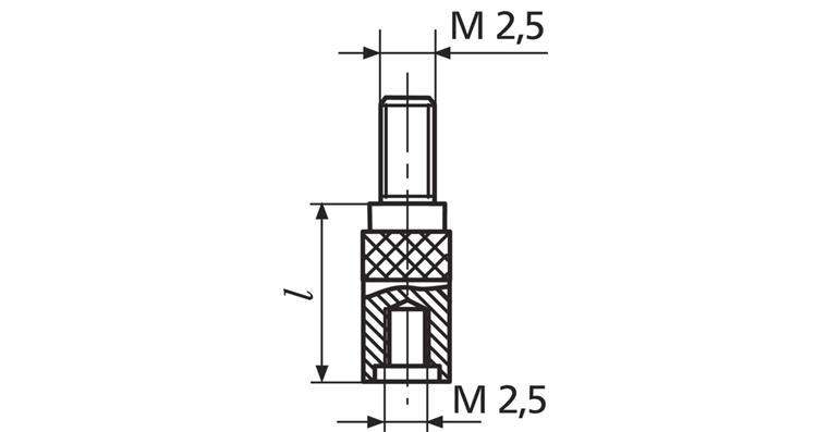 1001744713 Messbolzenzwischenstück 912, Länge 20 mm