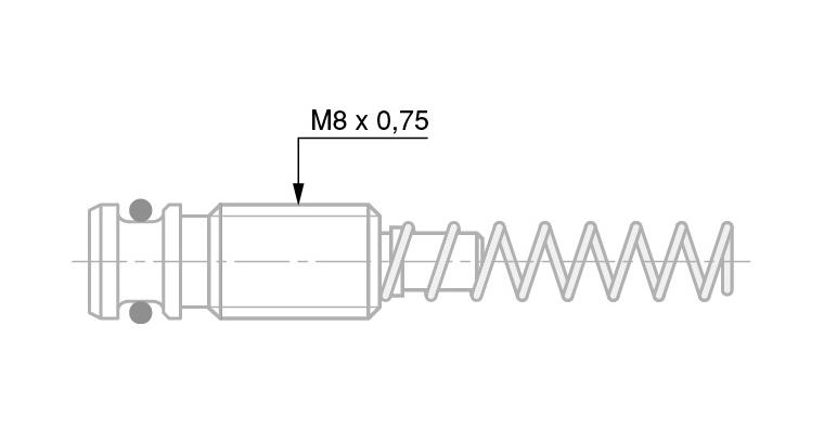 1001331901 TESA compression spring for altering measurement force 4.00 N