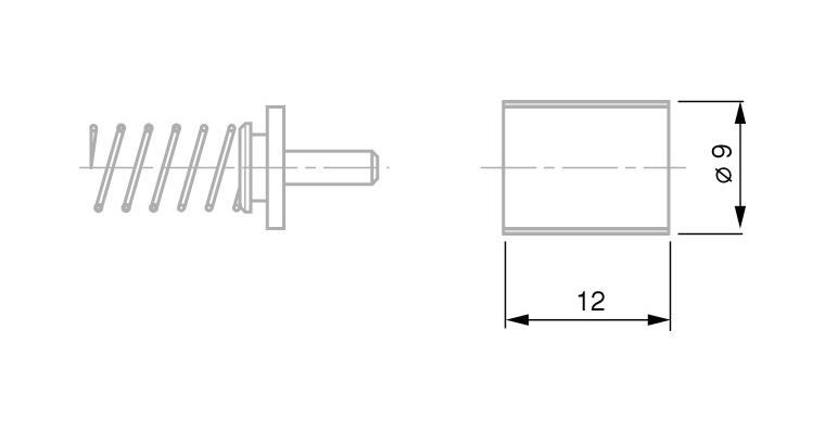 1001331891 TESA compression spring and intermediate ring for pneumatic measurement 1.00 N