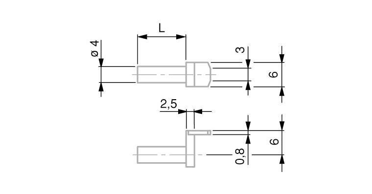 1001331747 TESA gauge slide for FMS, type VHB/12, rectangular, offset