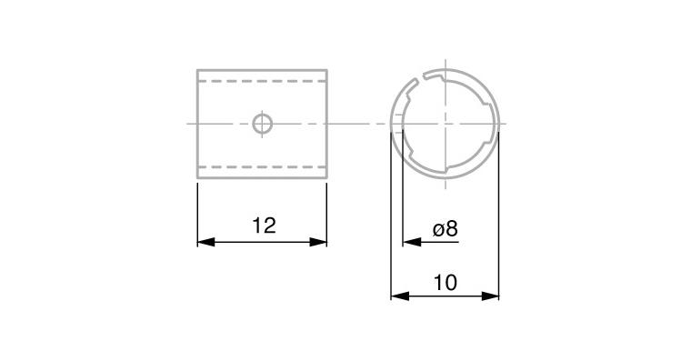1001331669 TESA clamping collet VKE for electronic length measuring probes