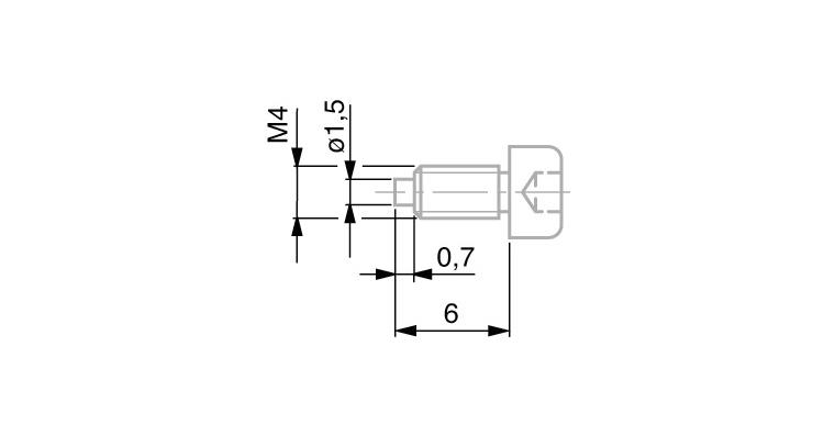 1001331668 TESA clamping screw VKD for electronic length measuring probes