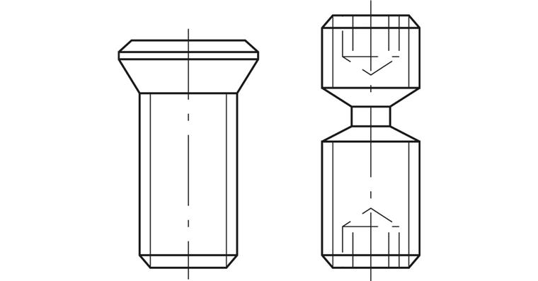Clamping screw (18470 726) for ISO indexable insert holder