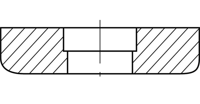 Auflageplatte (18471 733) für ISO-Wendeplatten-Klemmhalter und -Bohrstangen