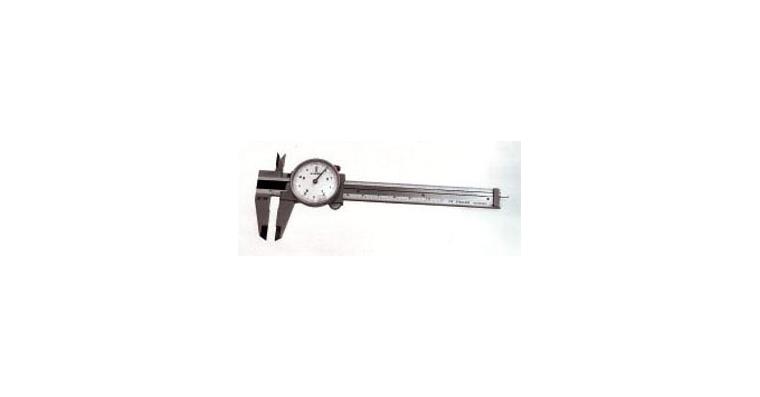 Callipers with round scale 0-200 mm reading 0.02 mm 2mm/rotation