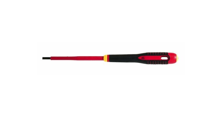 VDE electrician's slotted screwdriver 3-component handle 0.8x4.0x100 mm