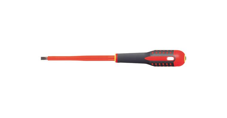 VDE electrician's slotted screwdriver 3-component handle 1.0x5.5x125 mm