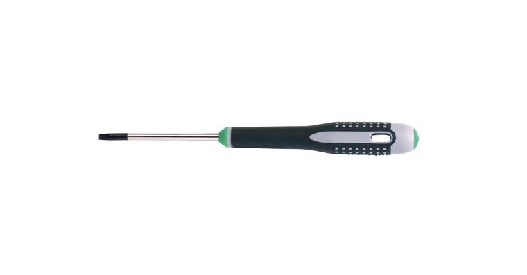 TORX®-Schraubendreher mit Bohrung 3-Komponenten-Griff T 7x75 mm für Innen-TORX®