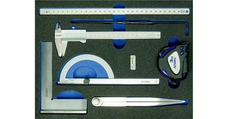 OPT-I-STORE insert 260x345x30mm f. measuring tool set 7 pcs (cat. no. 59635 102)