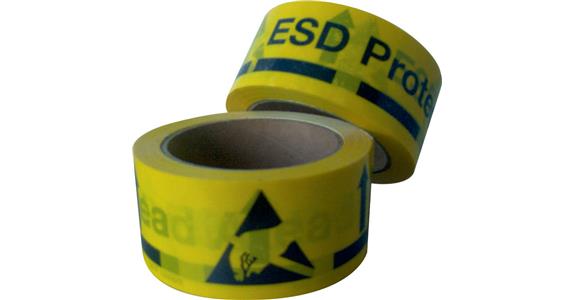 EPA/ESD-Bodenmarkierungsband PVC-Folie, Breite 50 mm, Pack=1 Rolle à 33 m