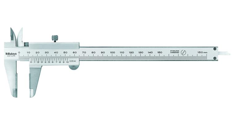 Precision pocket vernier callipers 0-300 mm TC meas. surf. f. ext. meas.