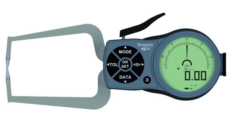 1033413203 Digitaler Außenschnelltaster Typ K220 Schutzart IP 67 Messbereich 0-20 mm