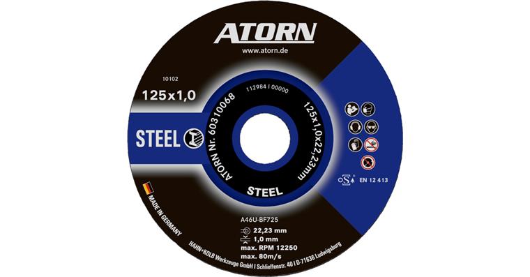 ATORN steel cutting disc 125x1 mm