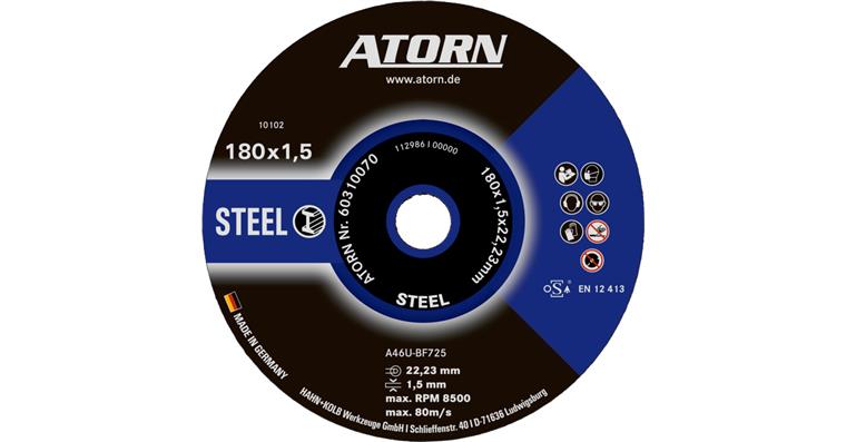 ATORN steel cutting disc 180x1.5 mm