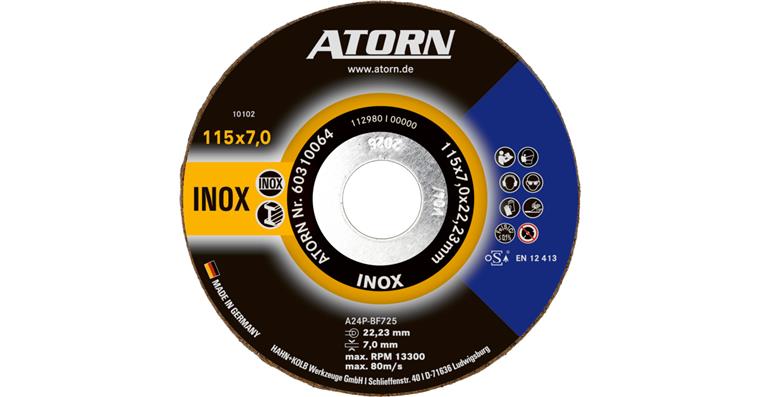 ATORN Schruppscheibe Inox 115x7x22,23 mm