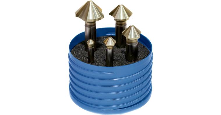 ATORN countersink set 90° HSS, extremely unequal pitch 6.3-25.0 mm