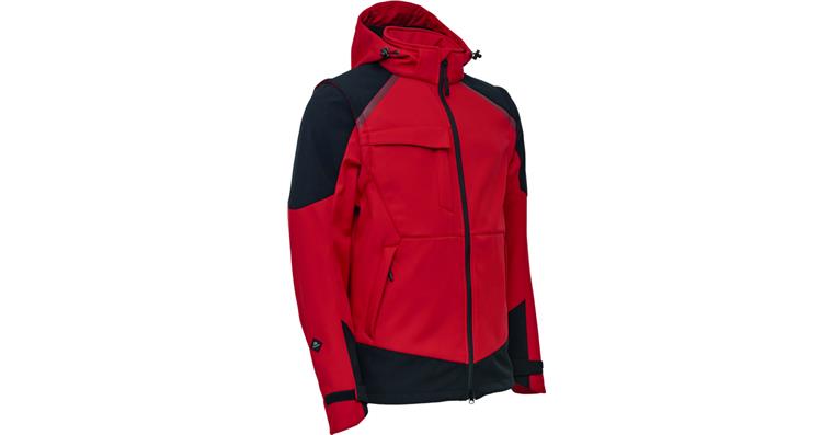 Softshell jacket red/black size XL