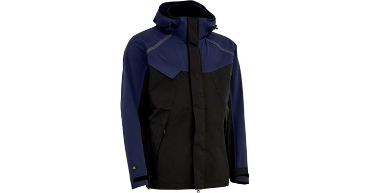 Rainproof jacket with stretch navy/black size XXL