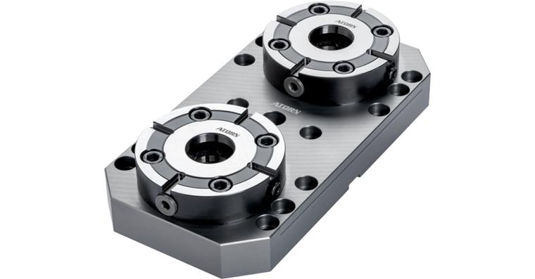 ATORN Easy Point basic system with two clamping pots, diameter 72 mm