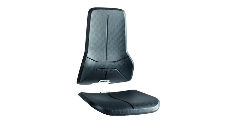 Polsterelement Neon Sitz und Rücken in Supertec schwarz