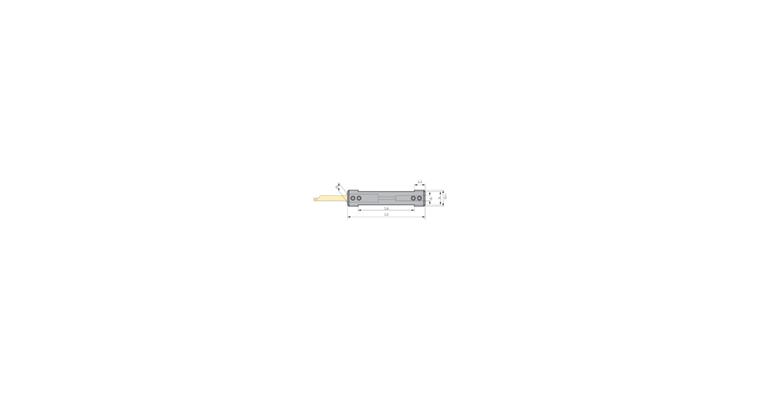 Ins. holder 645.0012-D with internal coolant supply, right+left version