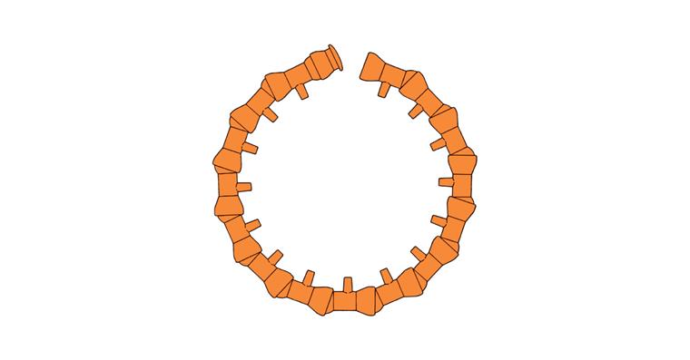1019359132 1/2 Zoll Ringsystem mit 15 seitlichen Düsen -Flex.Kstst.-Kühlschl.