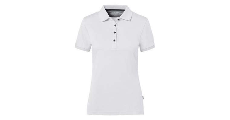 Ladies' polo shirt Cotton Tec white size L