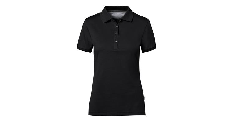Ladies' polo shirt Cotton Tec black size 3XL