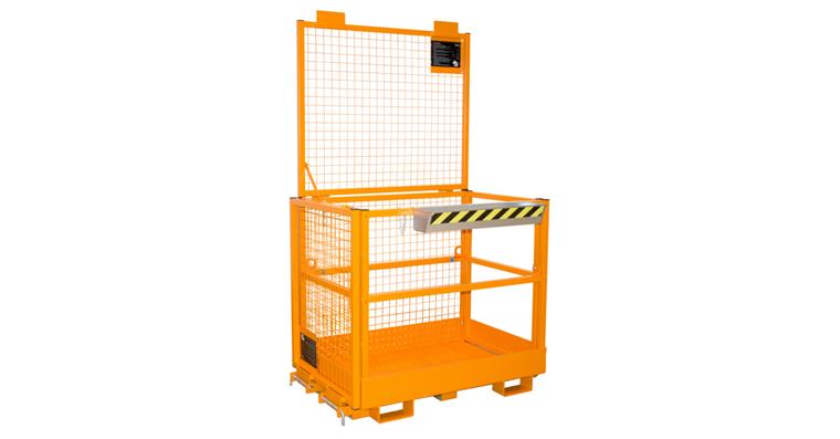Working platform with 2-sided mounting RAL 2000 yellow-orange