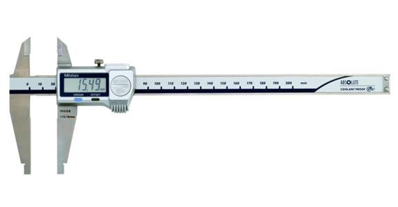 Digital-Werkstattmessschieber 0-200 mm IP67 mit Messerspitzen und Datenausgang