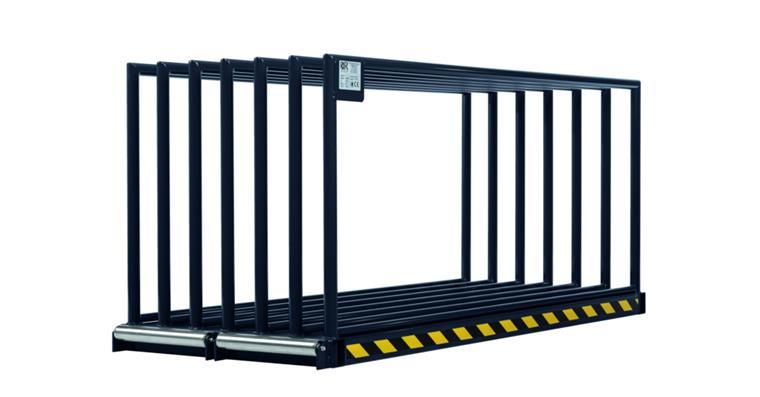 Vertical rack W 1,000 x D 3,065 x H 1,350 mm 6 compartments