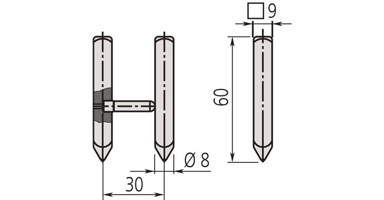 Marking-off needle (1 pair)