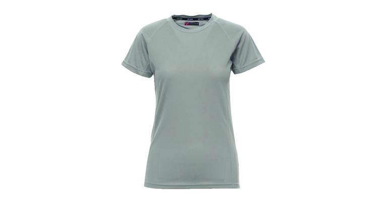 Damen T-Shirt Runner hellgrau Gr. L