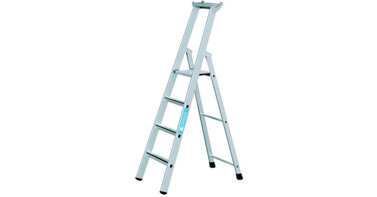 Step ladder 4 steps working height 3.10 m ladder length 1.87 m