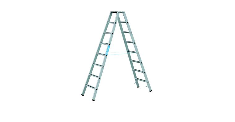 Step ladder 2x8 steps working height 3.60 m ladder length 2.27 m